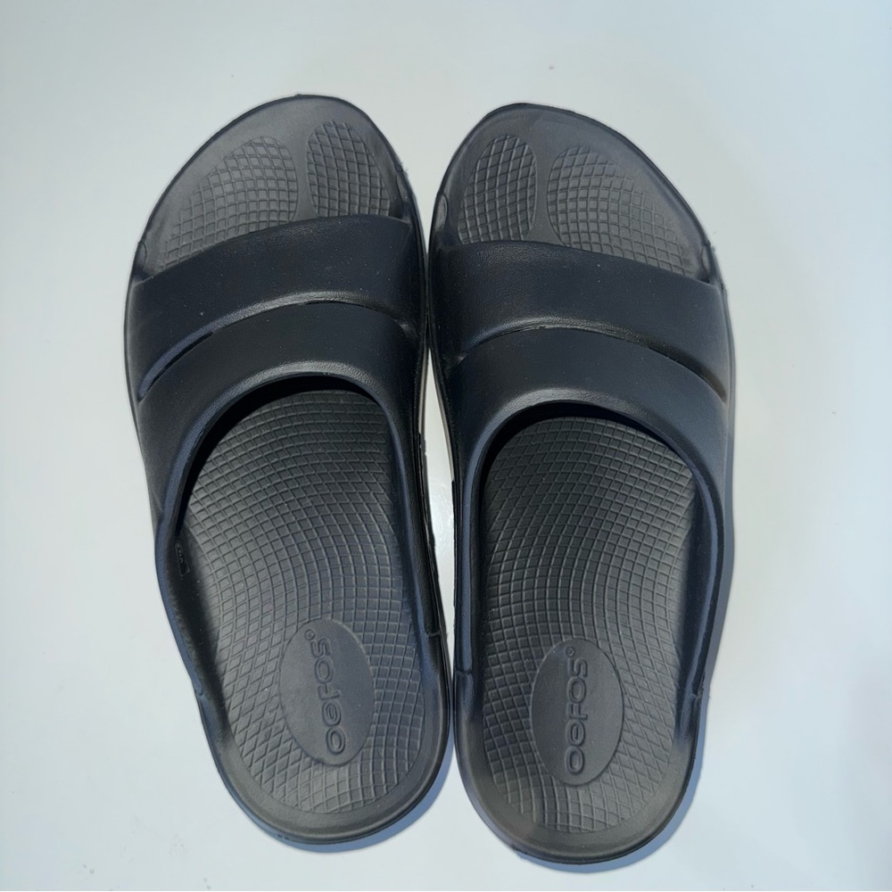 Oofos Ooahh Sandal Slide Recovery Footware Unisex Black Men's 5 Women's 7 EU 38 - Picture 3 of 4